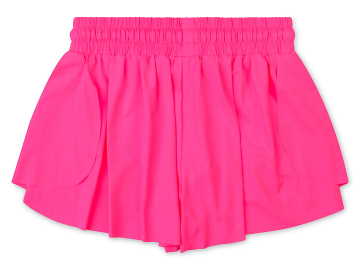 Hot Pink Butterfly Shorts (Youth Medium (10-12))