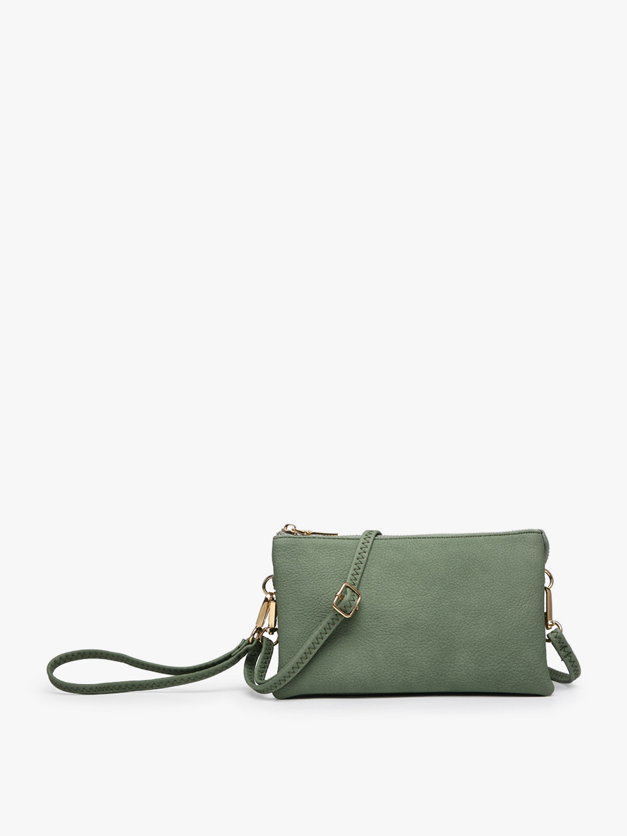 Jen &amp; Co. - Riley Monogrammable 3 Compartment Crossbody/Wristlet | M013