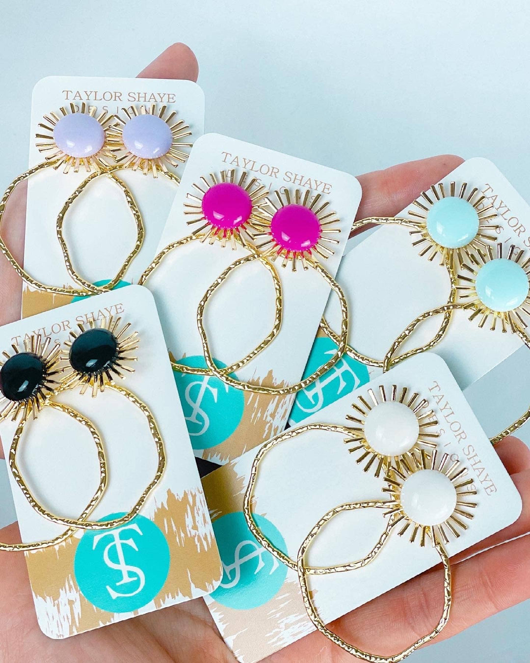 Taylor Shaye Designs - Colorful Sunburst Hoops