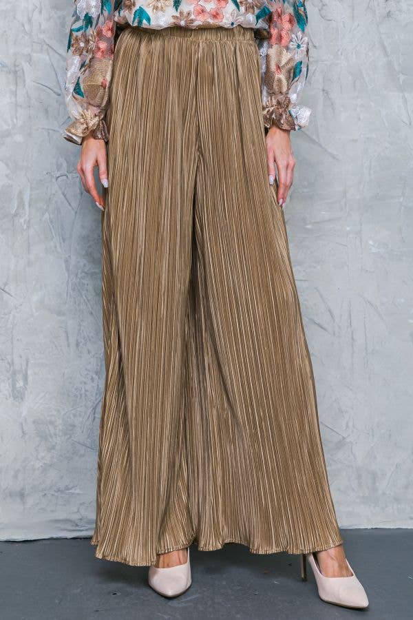 FLYING TOMATO - A pleated solid woven pant - IP8047