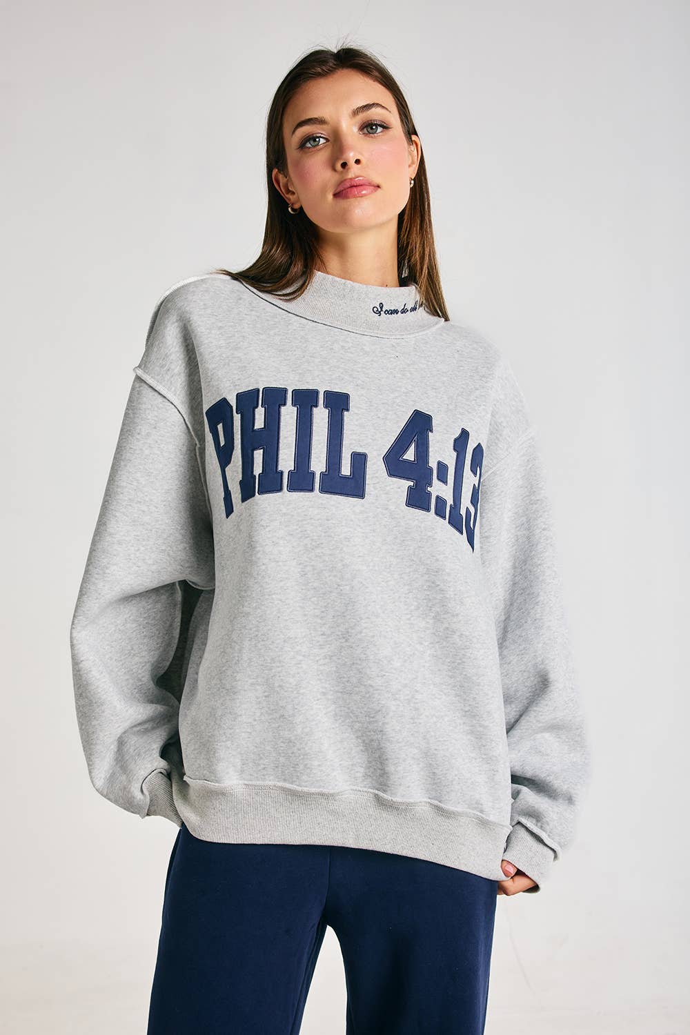 BUCKETLIST INC - IT2594E-PHIL413 | PHIL 4:13 Mock-Neck Sweatshirt