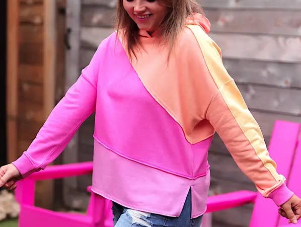 Jadelynn Brooke - Hoodie – Miles Ahead Hoodie - Sunset – Pinks &amp; Oranges