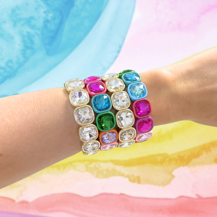 Taylor Shaye Designs - Frankie Bracelet (Rainbow and Clear)