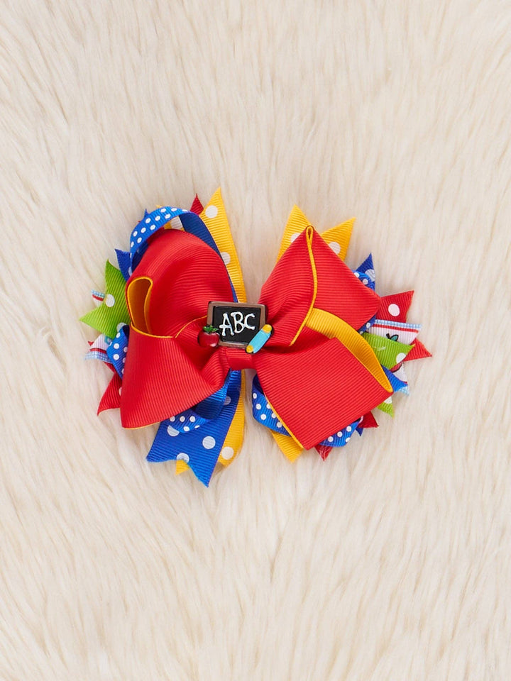 Red Class in Session Ribbon Bow