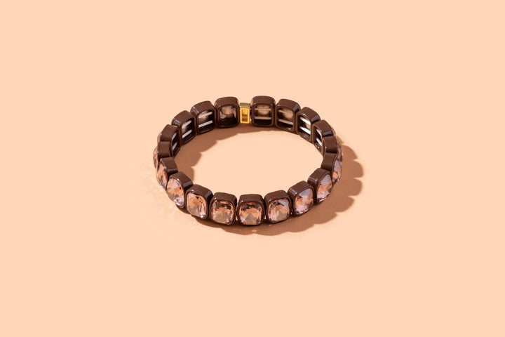 Taylor Elliott Designs - Enamel Stretch Bracelet - Earth Tone Colors -