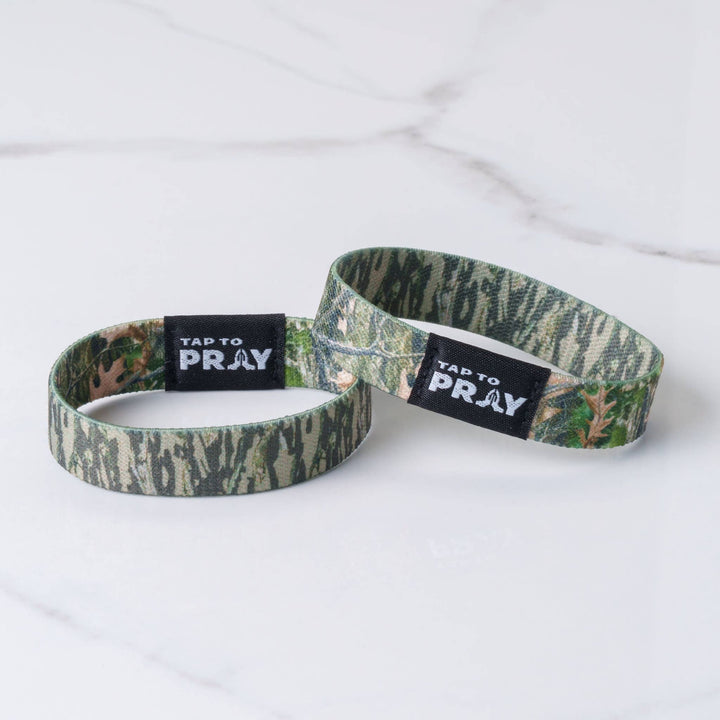 Versible - Tap To Pray™ Wristbands - Forest &amp; Tree Bark Camo
