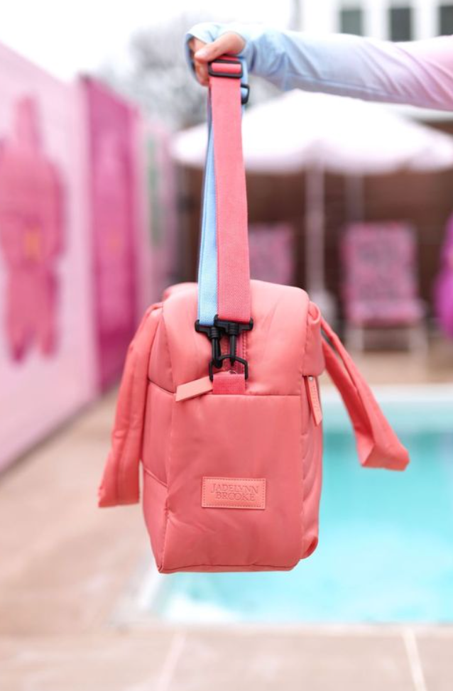 Jadelynn Brooke - Duffle Bag – Modern Puffer Duffle - Tropical Sunrise