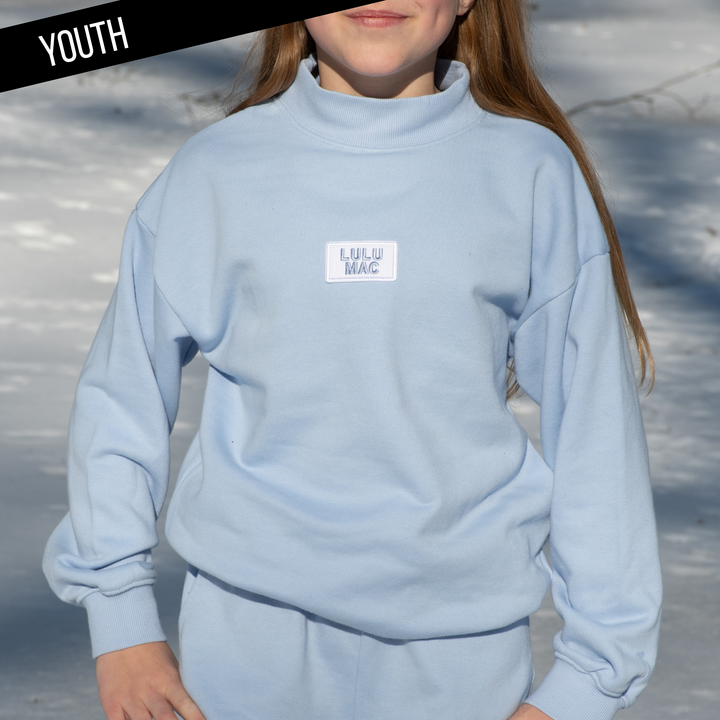 LULU MAC  KD-TP-1001 KID LONGSLEEVE TERRY CLOTH TOP &amp; SHORTS