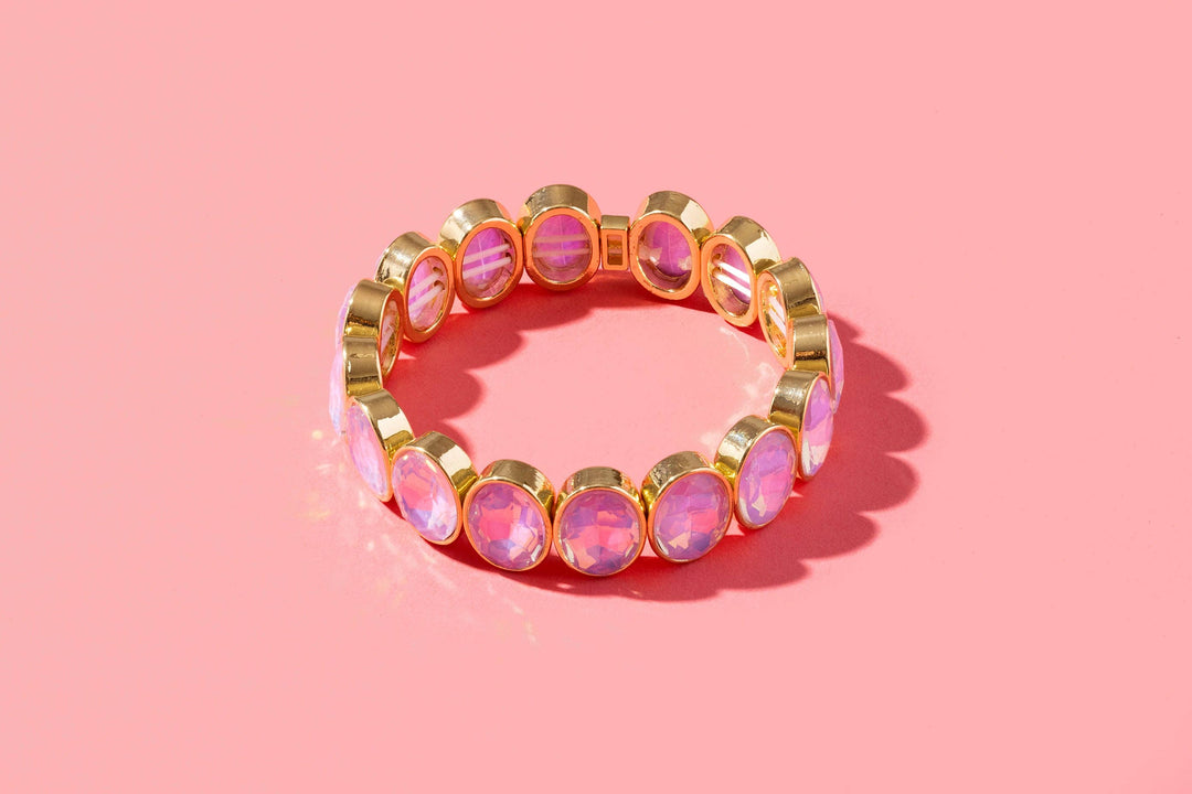 Taylor Elliott Designs - Enamel Stretch Bracelet - Earth Tone Colors -