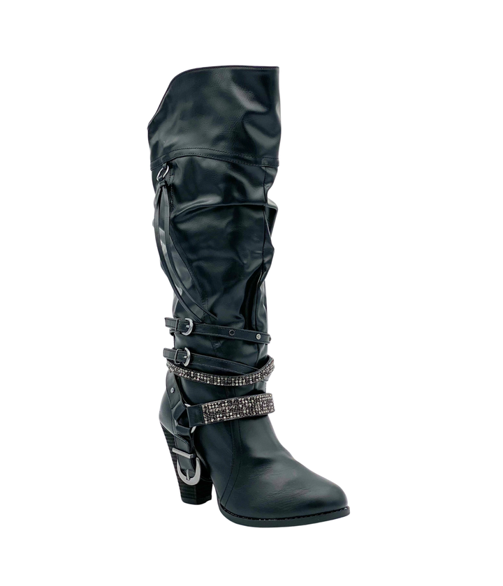 Naughty Monkey - Stacey Boots in Black