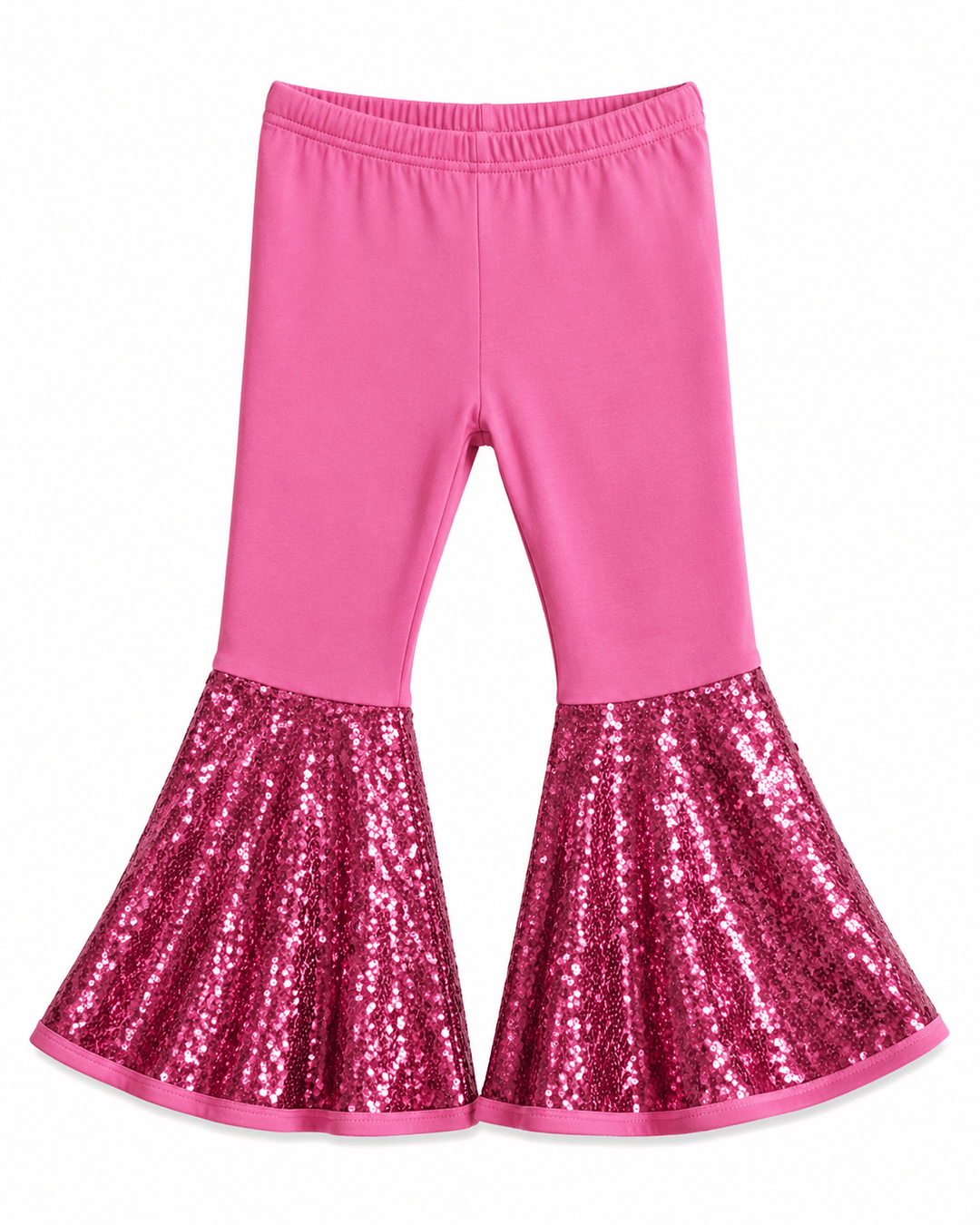 ILTEX Apparel - Bell Bottom Hot Pink Sequin Pants