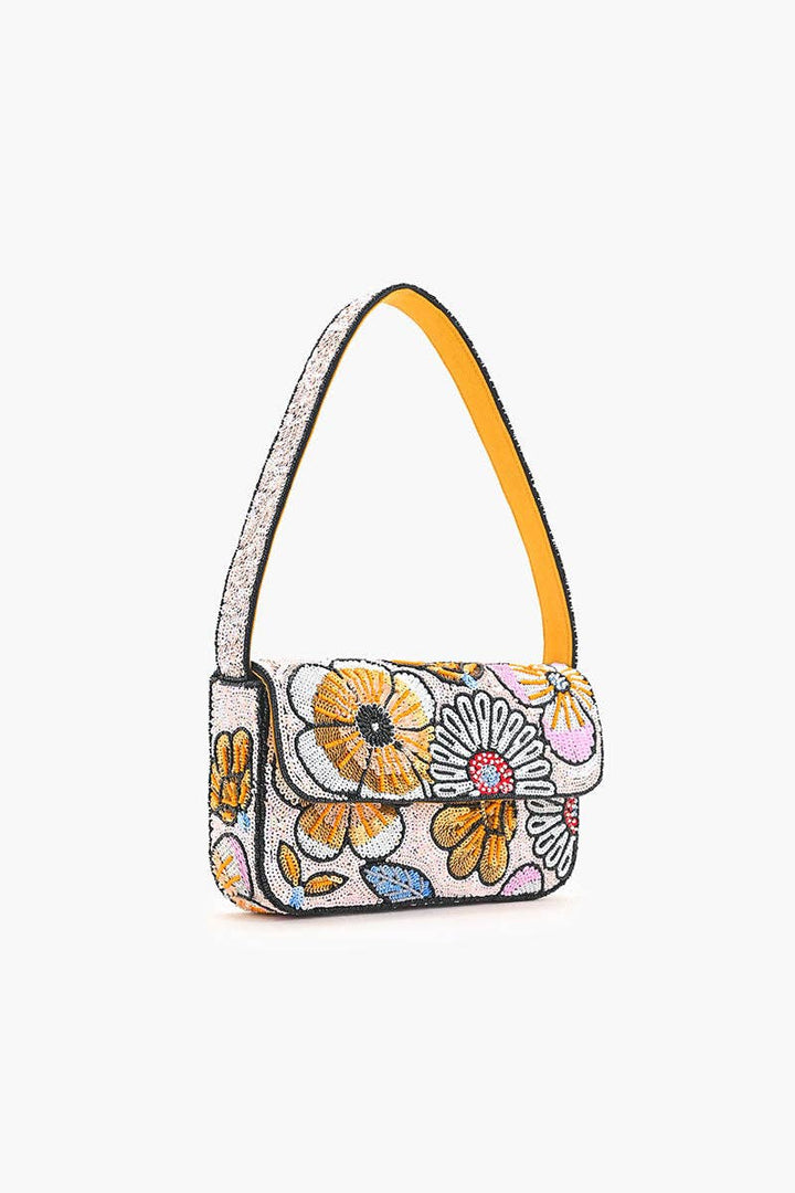 America &amp; Beyond - Daisy Daydream Embellished Shoulder Bag