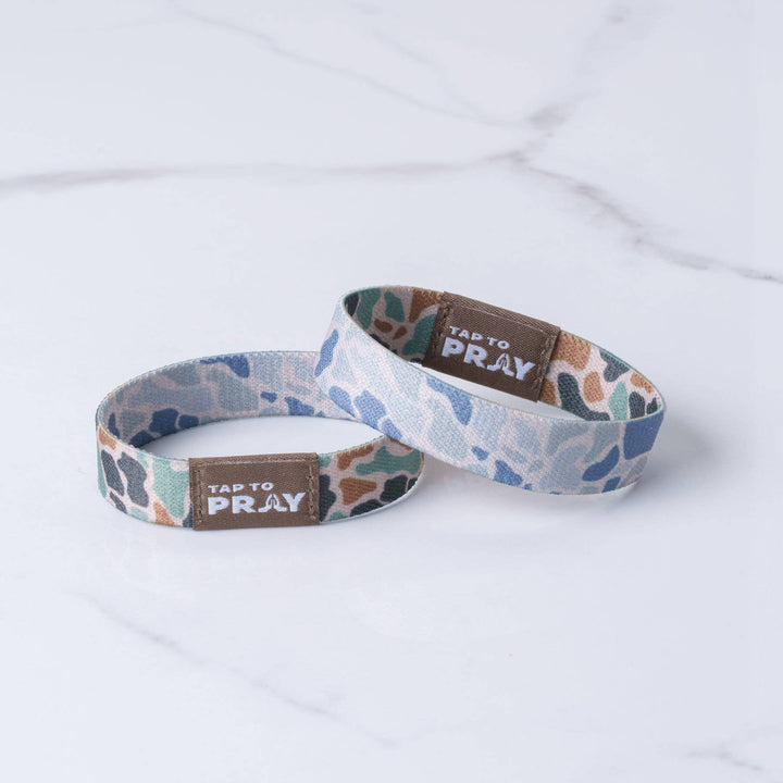 Versible - Tap To Pray™ Wristbands - River Rock Camo Classic &amp; Sage