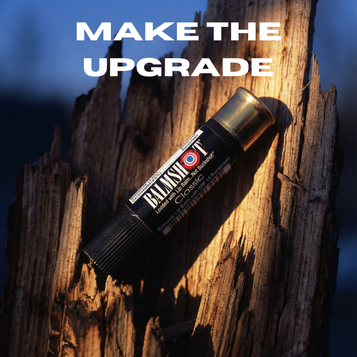 BALMSHOT Lip Balm - Shotgun Shell Lip Balm | "Black" Classic Vanilla | SPF 15