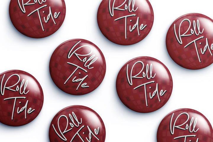 Alabama Roll Tide Disco Button