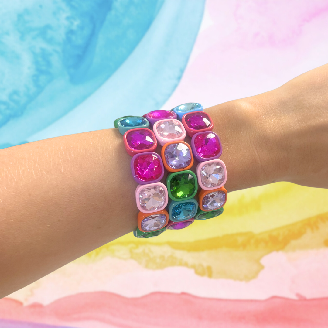 Taylor Shaye Designs - Frankie Bracelet (Rainbow and Clear)