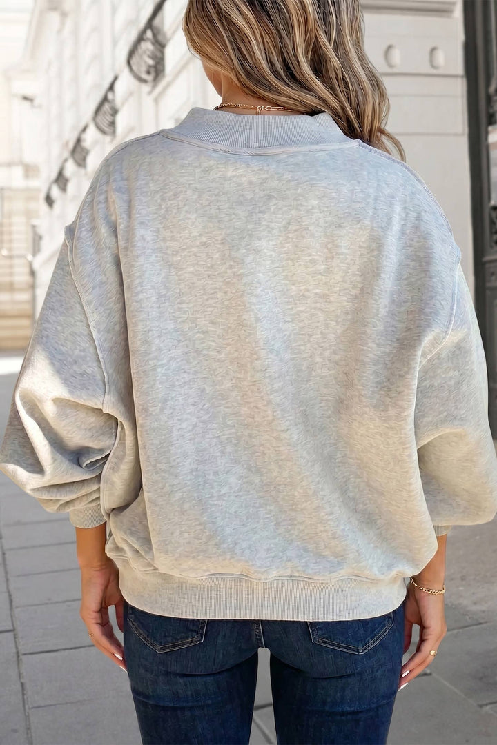 FOOTBALL GAMEDAY Mock Neck Reversible Sweatshirt |