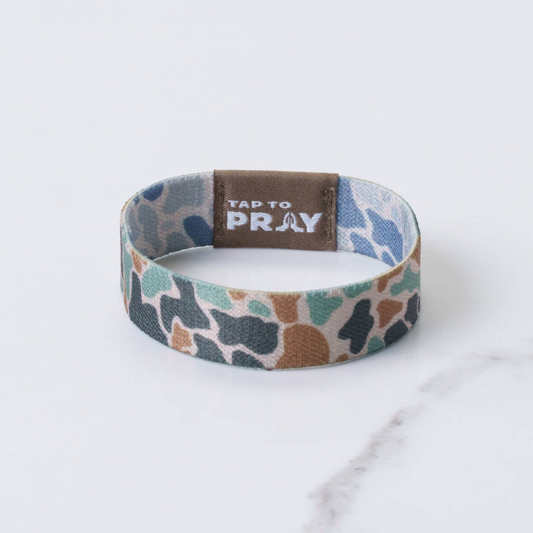 Versible - Tap To Pray™ Wristbands - River Rock Camo Classic &amp; Sage