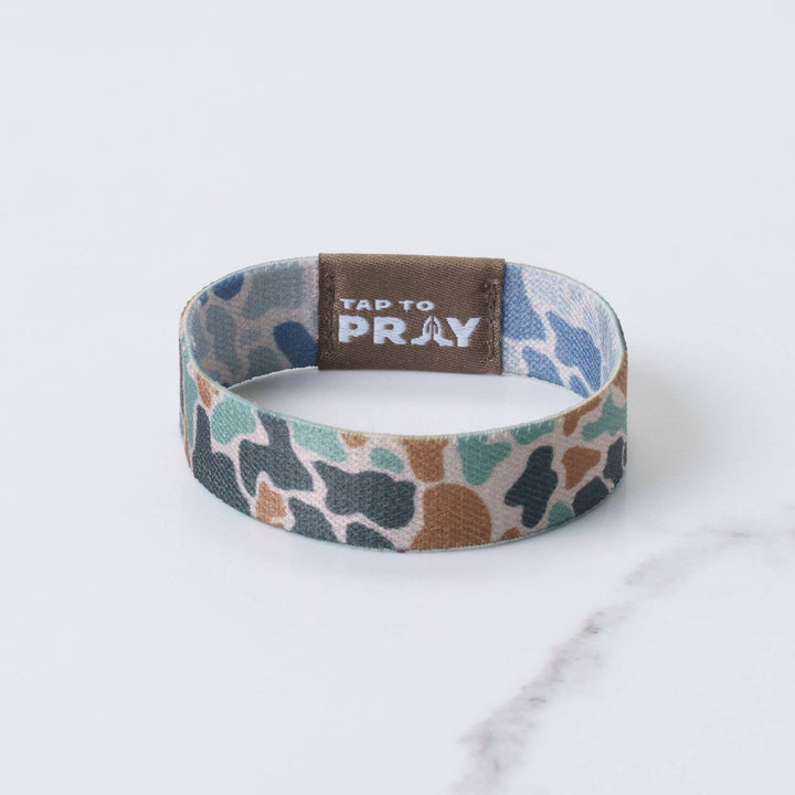 Versible - Tap To Pray™ Wristbands - River Rock Camo Classic &amp; Sage