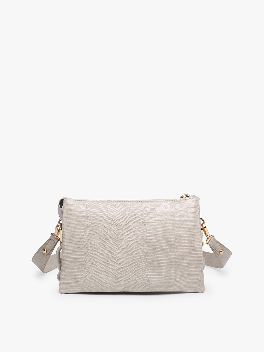 Jen &amp; Co. - Izzy Lizard Crossbody Bag – Chain Strap | M2056LZ
