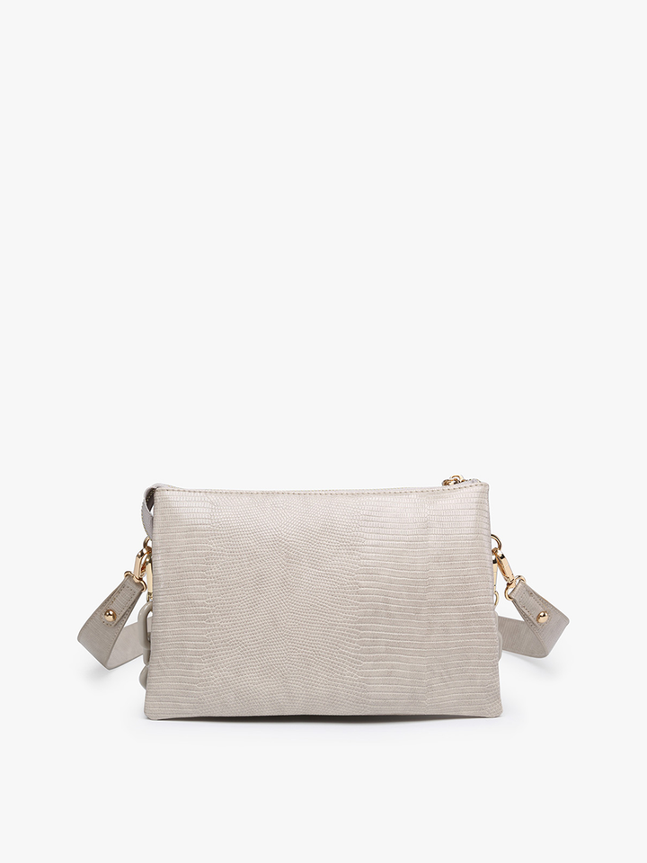 Jen &amp; Co. - Izzy Lizard Crossbody Bag – Chain Strap | M2056LZ