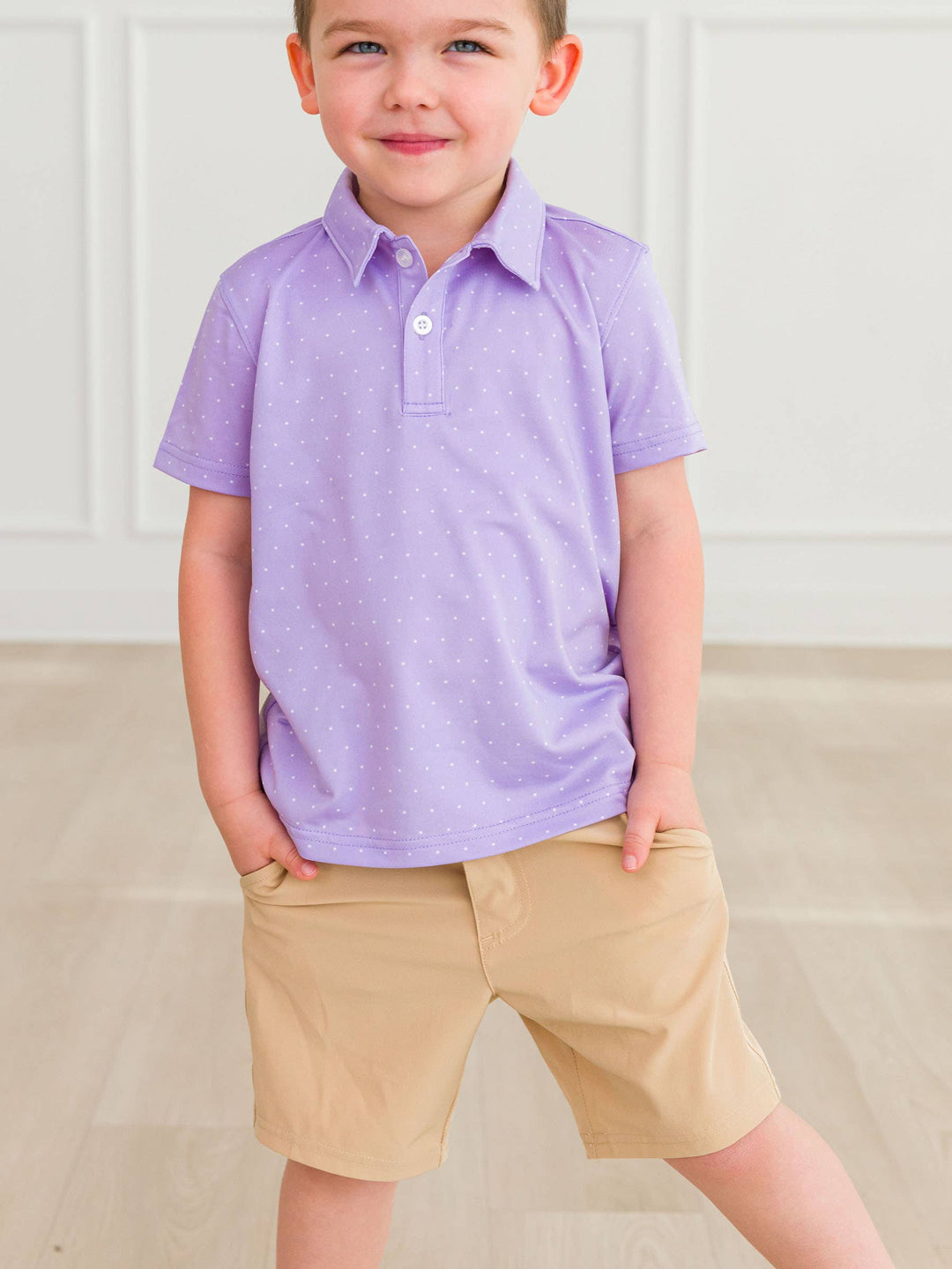 RuffleButts - Boys Classic Khaki Hybrid Shorts