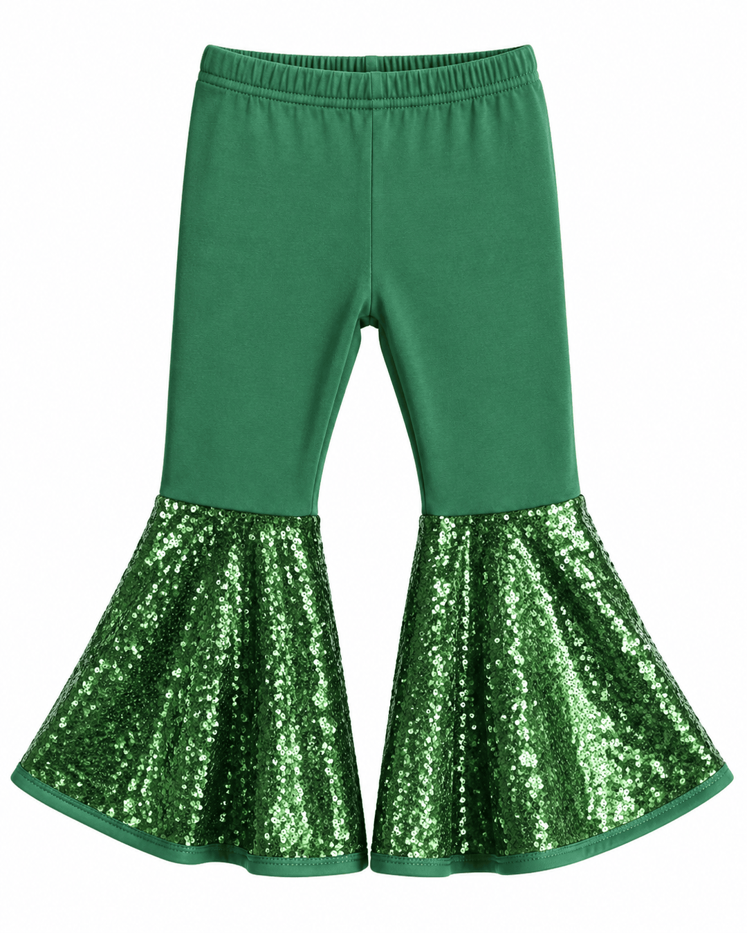 ILTEX Apparel - Bell Bottom Green Sequin Pants