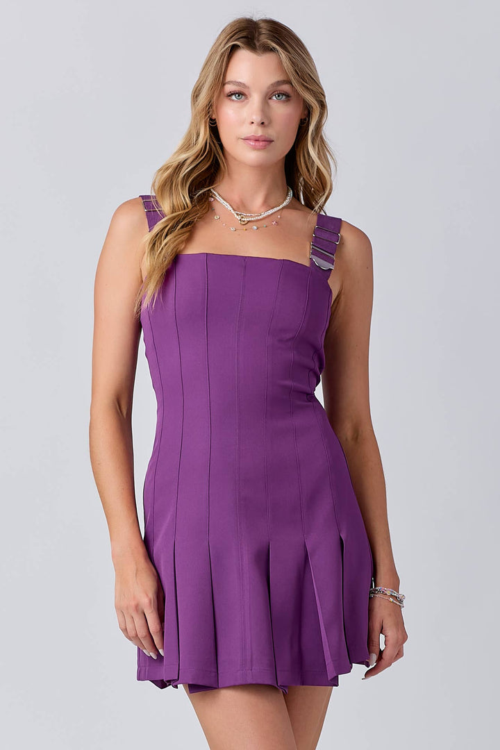 Gameday Pleats Mini Dress