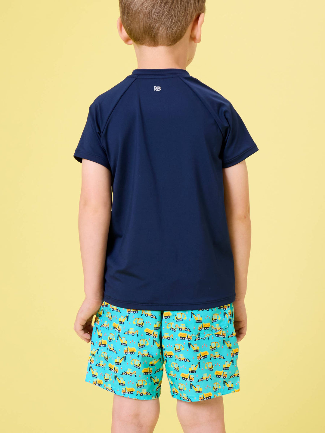 RuffleButts - Boys Under Construction Performance Court Shorts
