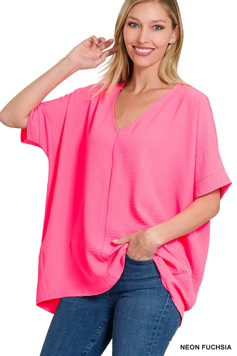 42POPS - Airflow Dolman Short Sleeve Top SI-24277
