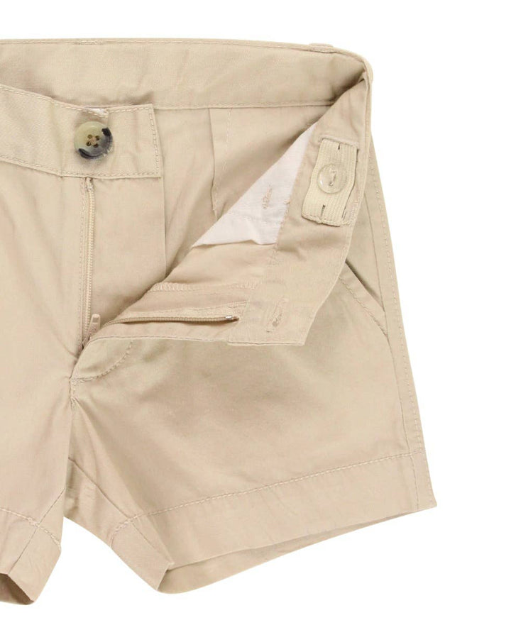 RuffleButts - Boys Khaki Stretch Chino Shorts