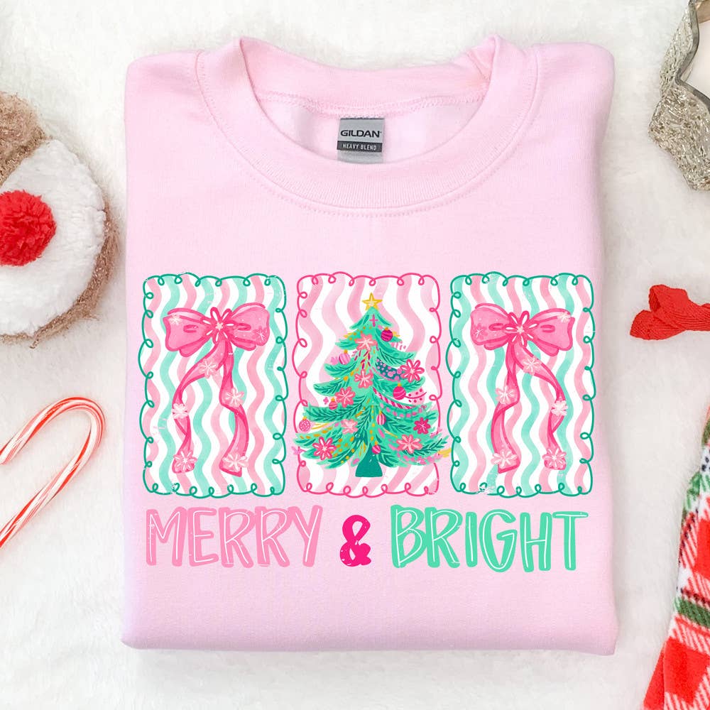 Trendy Transfers - Merry &amp; Bright Pastel DTF Heat Transfer