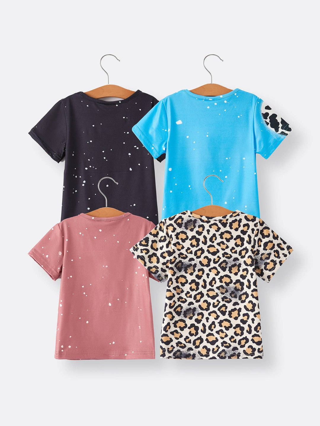 Baby Girl  Bleached Short Sleeve T-shirt Top