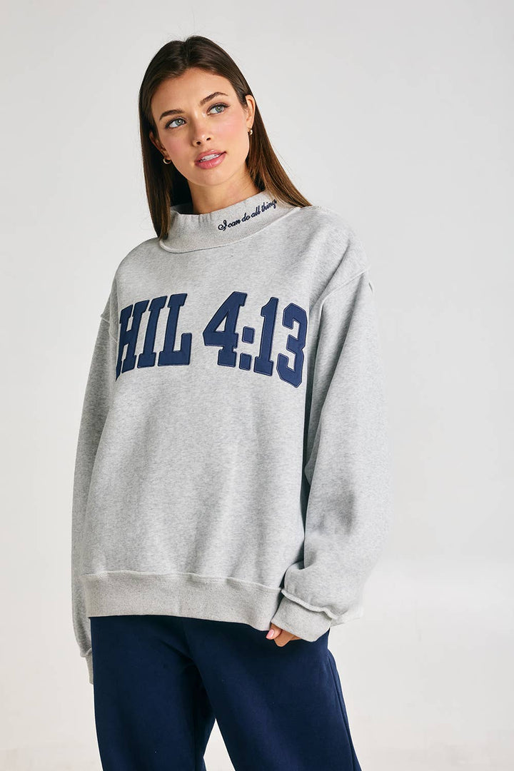 BUCKETLIST INC - IT2594E-PHIL413 | PHIL 4:13 Mock-Neck Sweatshirt