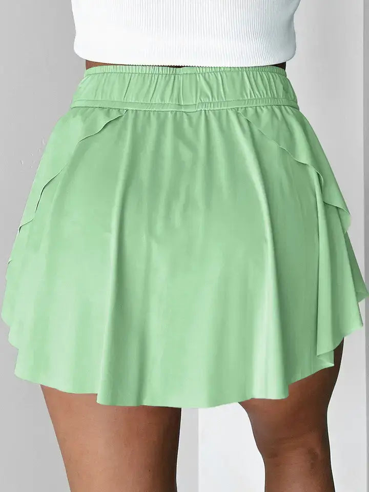 Drawstring Tennis Skorts