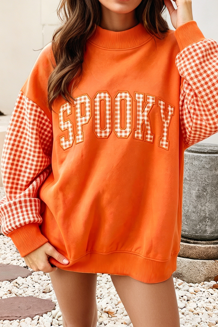 Little Daisy Closet - F/W26 NEW Holiday Christmas Plaid Mock Neck Sweatshirt