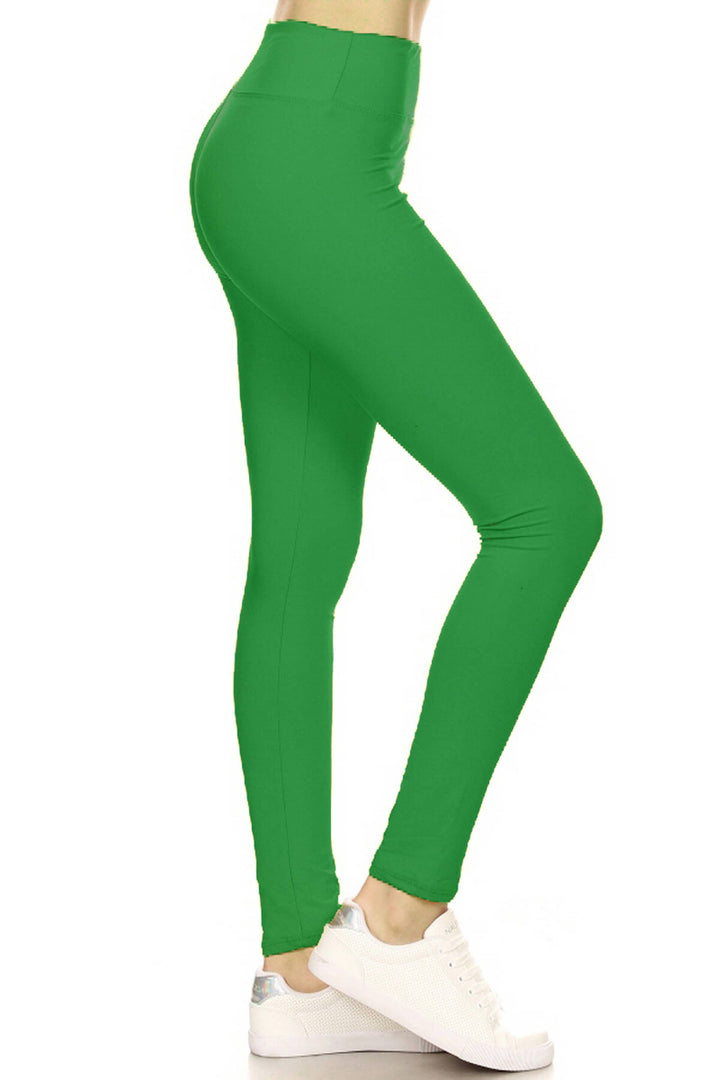 Leggings Depot - 3" Yoga Band Buttery Soft Solid Leggings (S-XL)