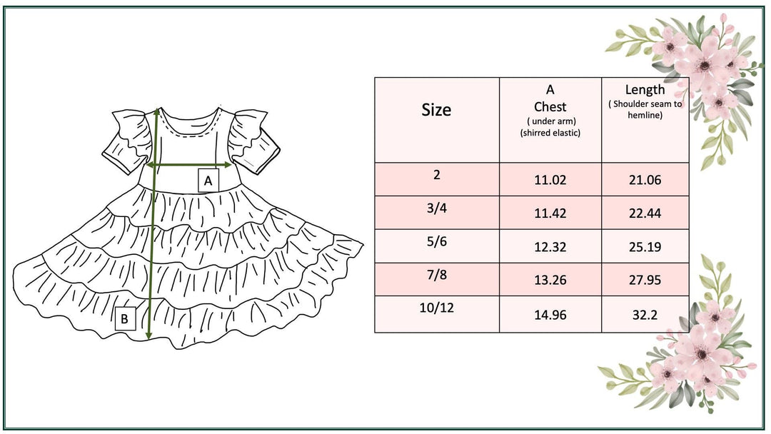 Girls Red Green Ava Merry Holiday Tree Twirl Dress