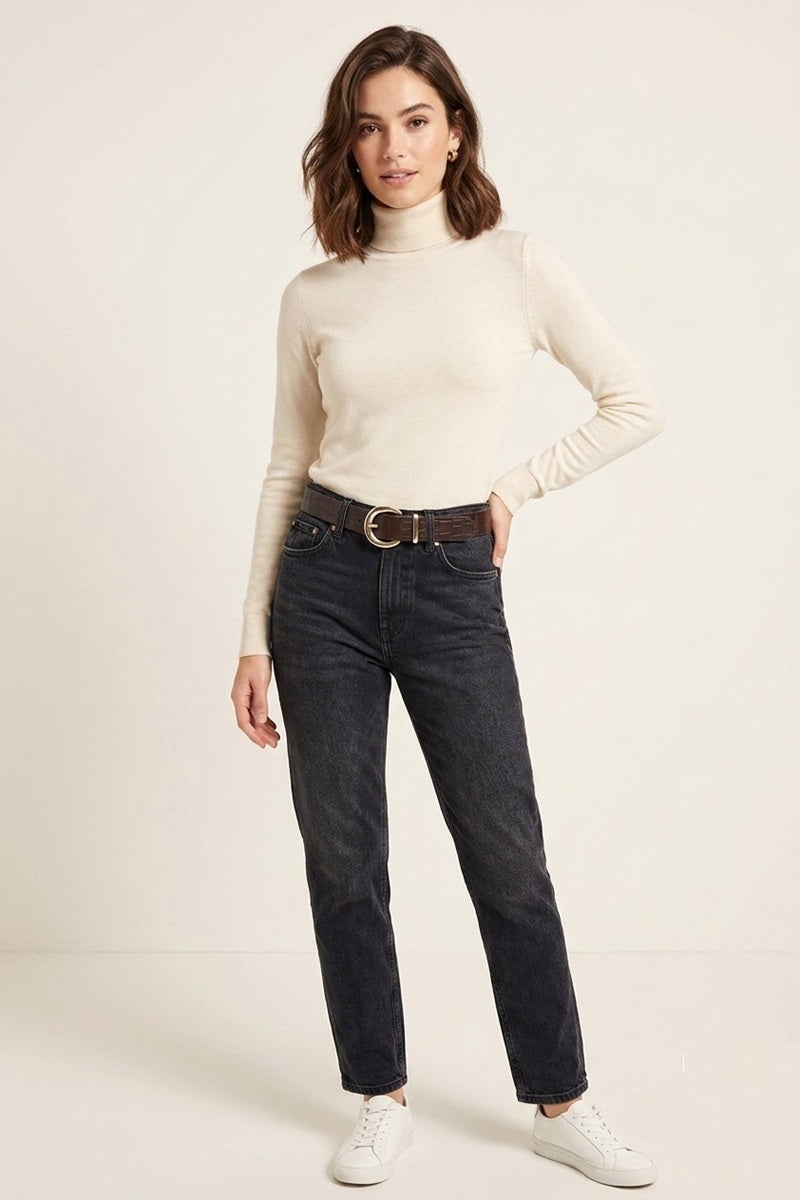 Gold pin buckle fashion belt