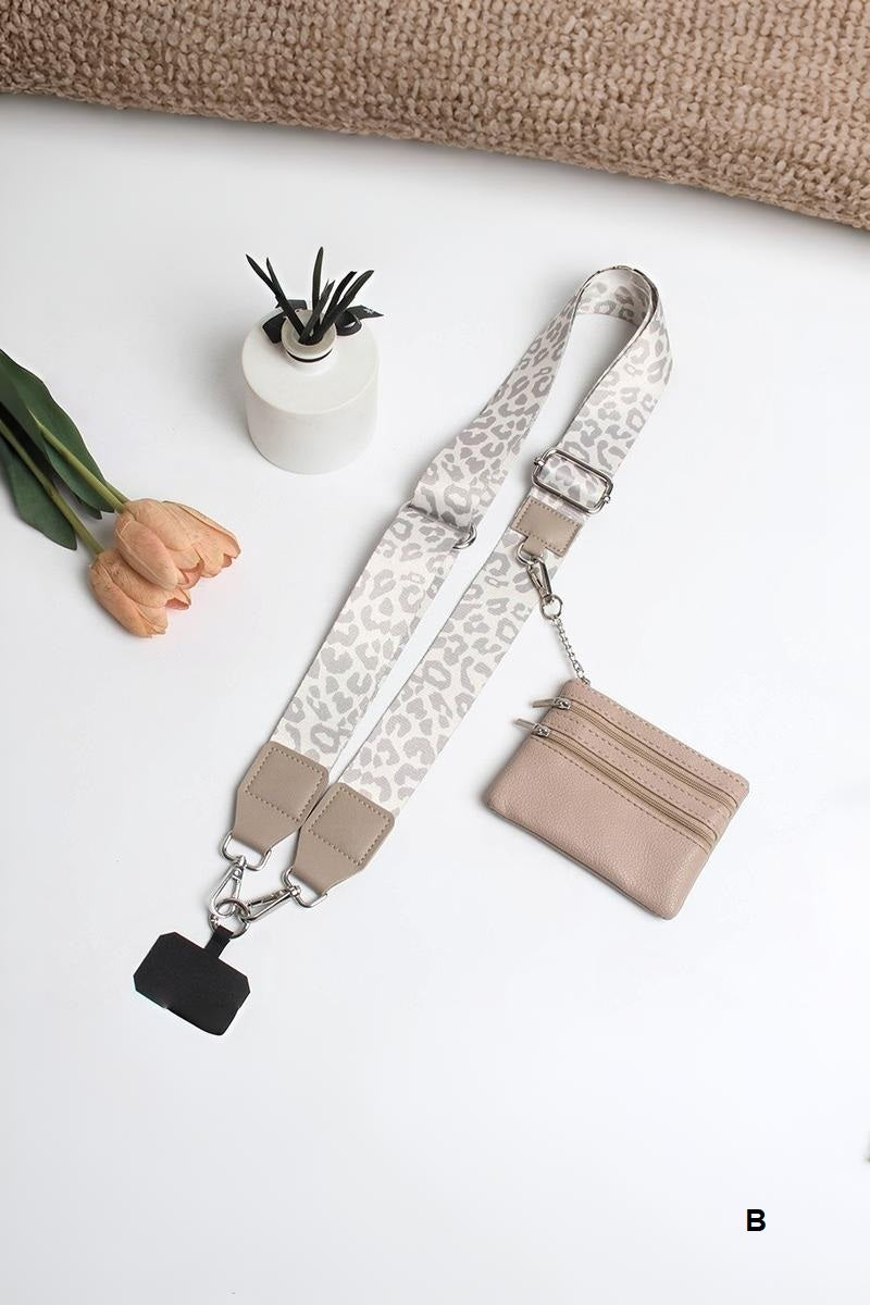 Clip &amp; go crossbody duo phone strap &amp; wallet