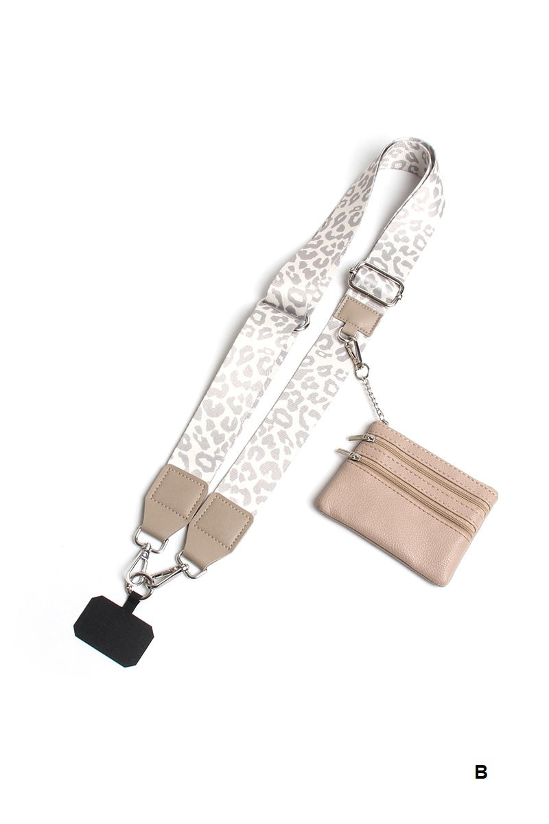 Clip &amp; go crossbody duo phone strap &amp; wallet