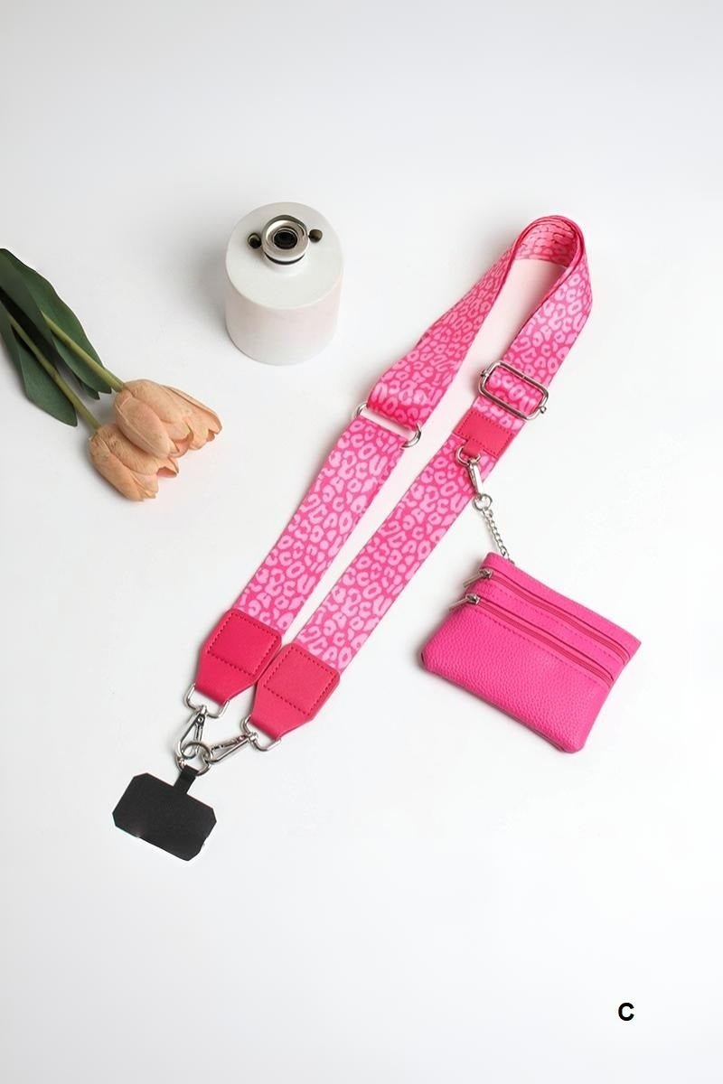 Clip &amp; go crossbody duo phone strap &amp; wallet