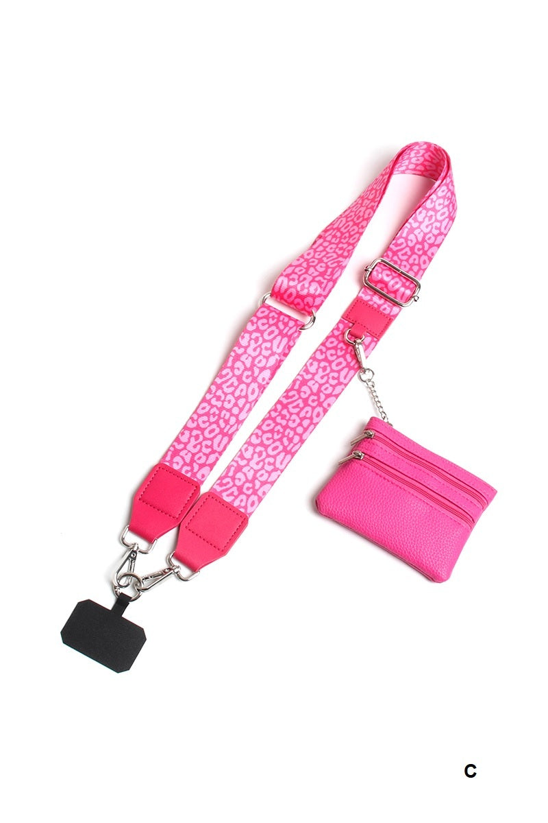 Clip &amp; go crossbody duo phone strap &amp; wallet