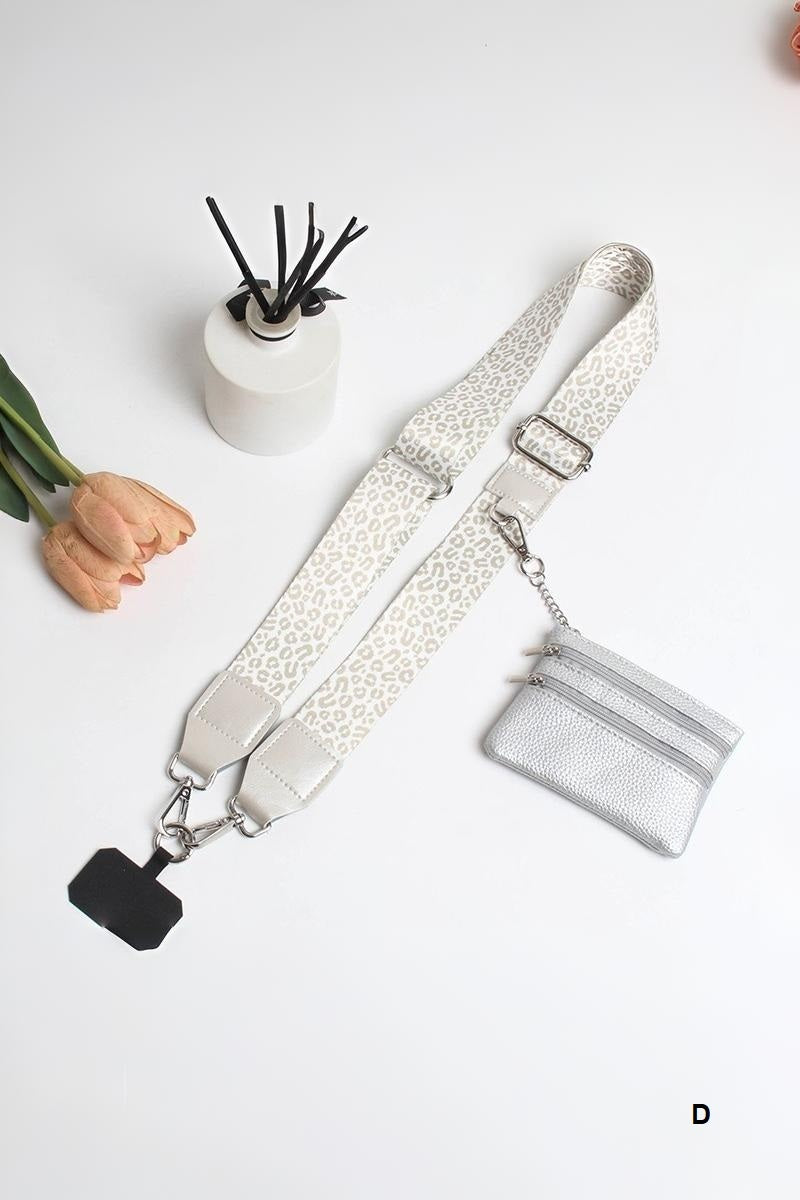 Clip &amp; go crossbody duo phone strap &amp; wallet