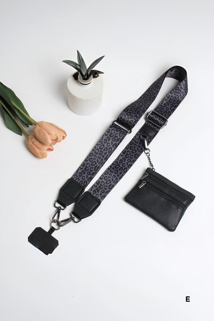 Clip &amp; go crossbody duo phone strap &amp; wallet