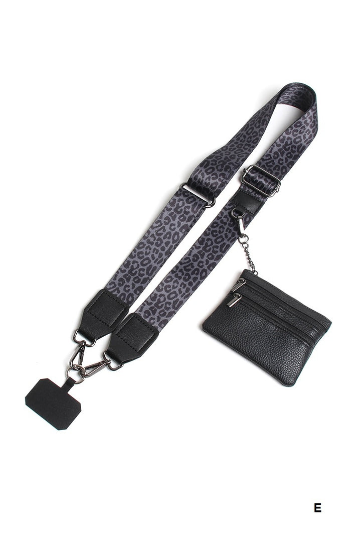 Clip &amp; go crossbody duo phone strap &amp; wallet