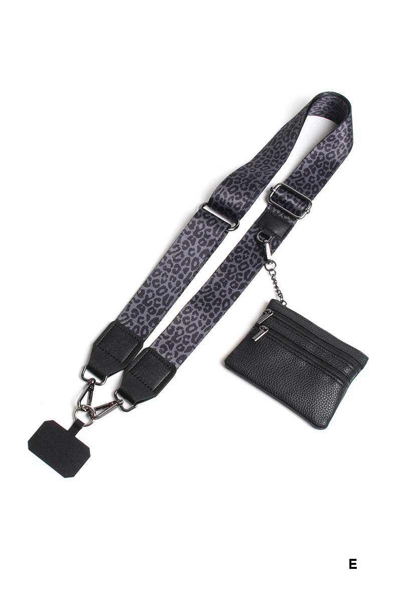 Clip &amp; go crossbody duo phone strap &amp; wallet