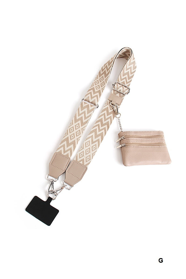 Clip &amp; go crossbody duo phone strap &amp; wallet