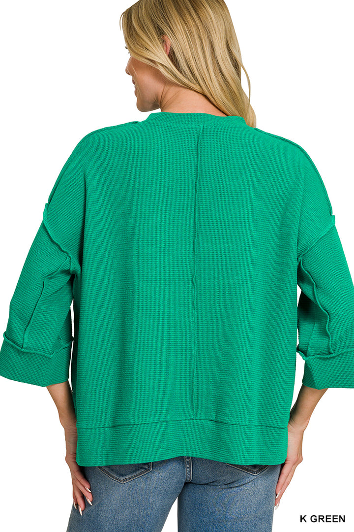 Double knit 3/4 sleeve top