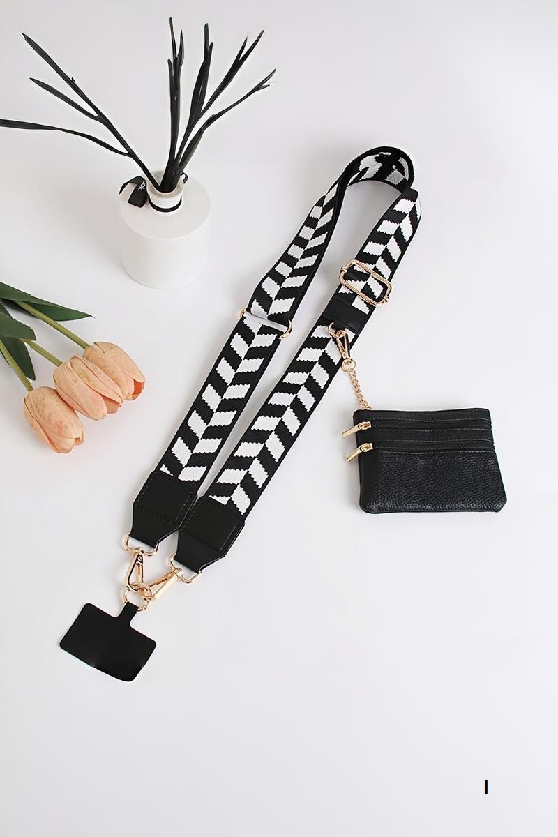 Clip &amp; go crossbody duo phone strap &amp; wallet